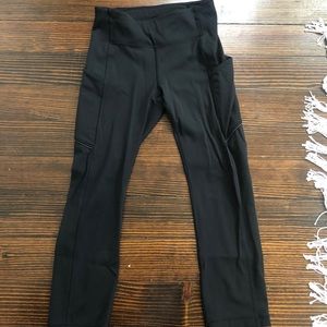 lululemon size 4 fast and free cropped legging